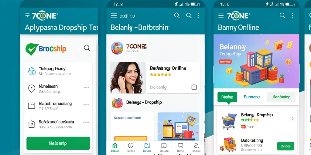 Tampilan antarmuka 7CONE yang intuitif dan ramah pengguna.