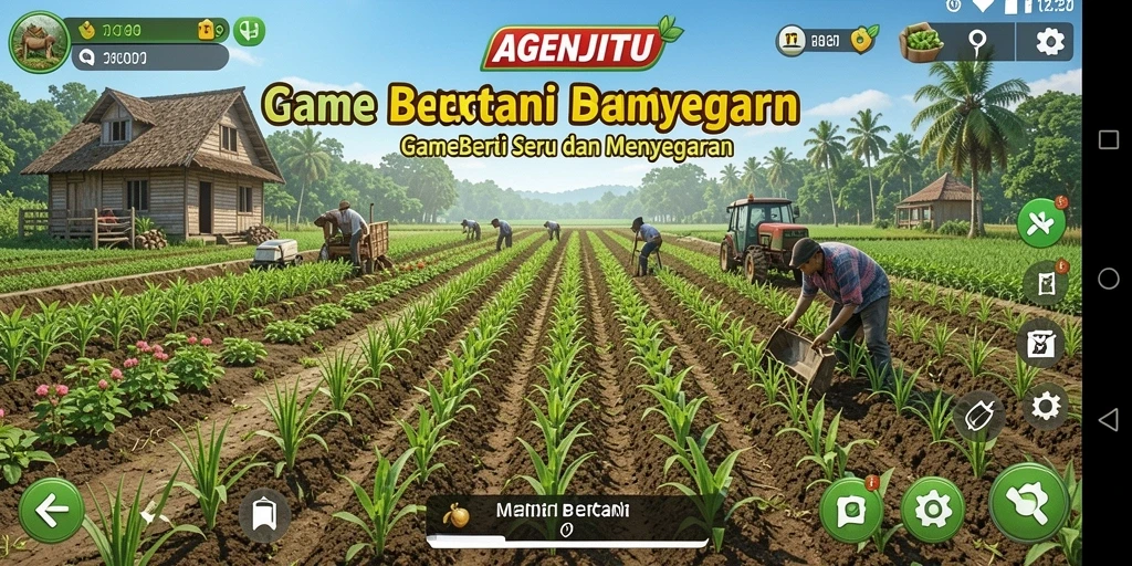 Tampilan screenshot AGENJITU saat bermain game Bertani yang menyenangkan.