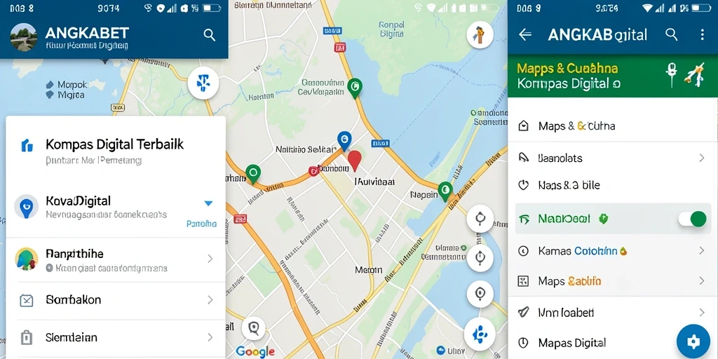 Tampilan antarmuka utama ANGKABET sebagai Kompas Digital.