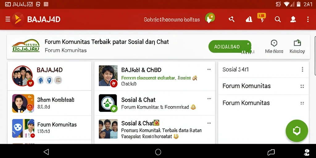 Antarmuka menarik dan fitur forum interaktif BAJAJ4D.