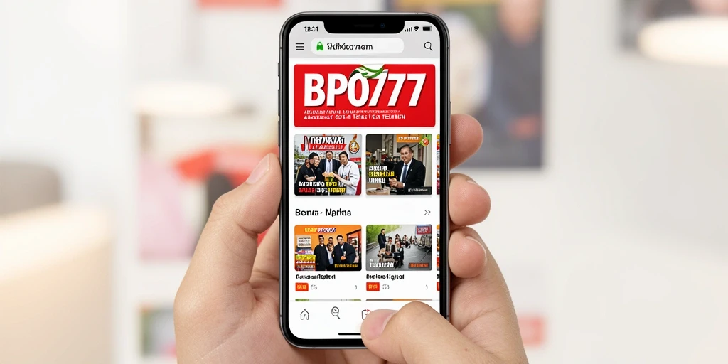 Tampilan antarmuka BPO777 yang bersih dan intuitif.
