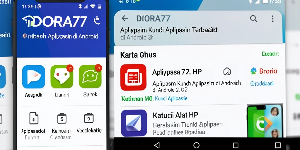 Tampilan antarmuka DORA77 yang intuitif dan mudah digunakan.