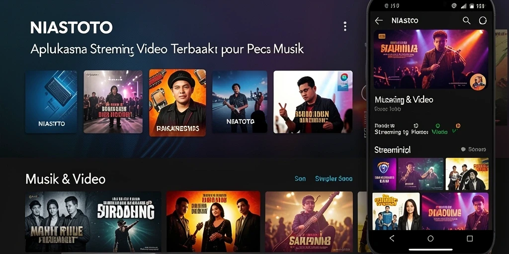 Tampilan antarmuka NIASTOTO yang menarik dan mudah digunakan untuk Streaming Video.