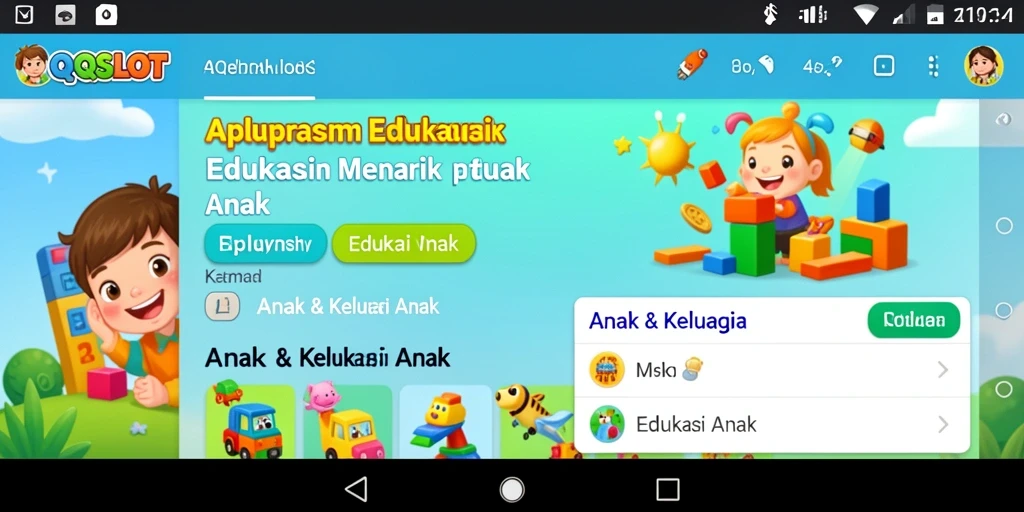 Tampilan antarmuka menarik dan edukatif dari QQSLOT.