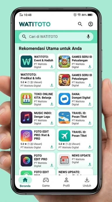 watitoto | Pusat Akses Aplikasi Populer & Kanal Uji Indonesia